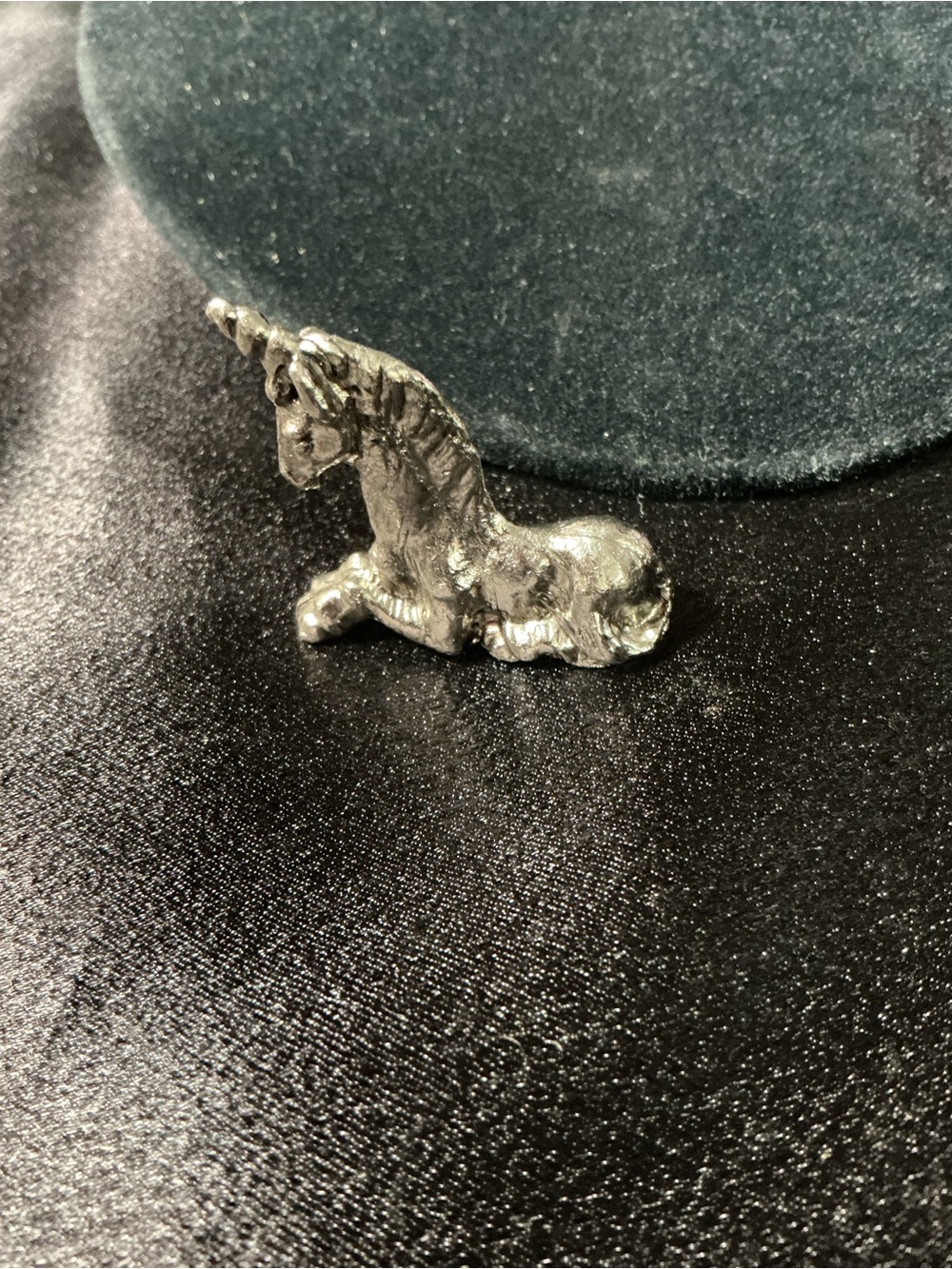 Vintage Pewter Unicorn Figurine